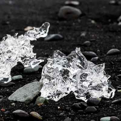 J&ouml;kuls&aacute;rl&oacute;n Diamond Beach Gestrandeter Eiswal Splitter